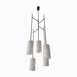 Lámpara colgante de cinco luces de Stilnovo, 1969