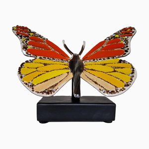 Marijke & Joop Berendsen, Monarch Butterfly, 2000s, Glass & Steel