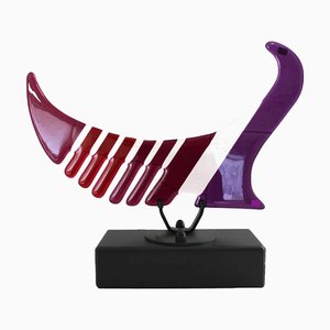 Marijke & Joop Berendsen, Ravenna Purple, 2000s, Glass & Steel