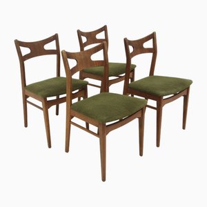 Swedish Oak Chairs, 1960s, Set of 4