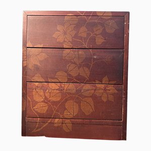 Decorative Wooden Jewelry Chest, 1970s