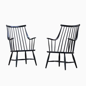 Swedish Armchairs by Lena Larsson for Nesto, 1960s, Set of 2