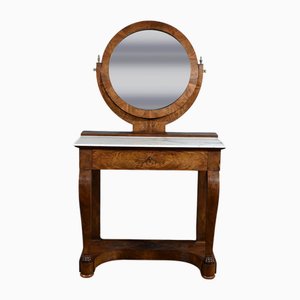 Burl Mahogany Dressing Table, Early 19th Century