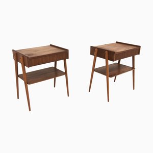 Teak Bedside Tables from Carlström, Sweden, 1960s, Set of 2