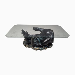 Hand-Shaped Coffee Table, 1980s