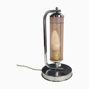 Bauhaus Chrome Table Lamp, 1930s