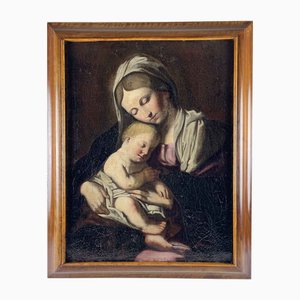 Italian Artist, Madonna and Child, Late 17th Century, Oil on Canvas