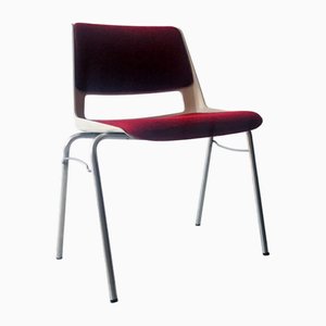 Silla de escritorio apilable de Drabert, años 70