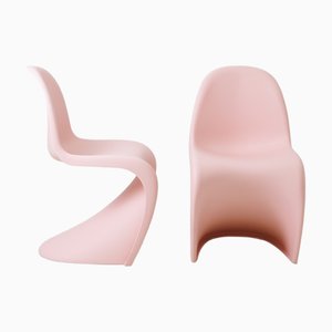 Set of Soft Pink Chairs by Verner Panton for Vitra