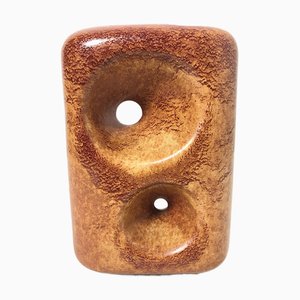 Vintage Glazed Ceramic Vase by Roberto Rigon for Bertoncello, Italy, 1960s