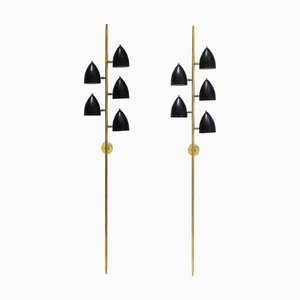 Italienische Mid-Century Wandlampe aus Messing, 1950er