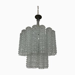 3-Light Murano Glass Chandelier in the style of Toni Zuccheri for Venini, 1960s