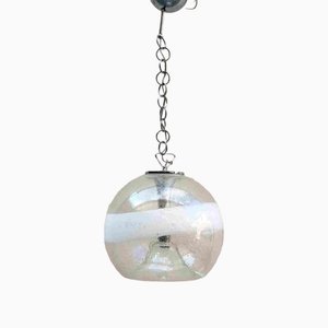 Große Mid-Century Murano Glas Hängelampe Ettore Fantasia und Gino Poli zugeschrieben für Sothis, Italien, 1960er