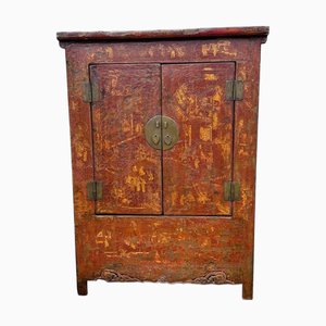 Red & Gold Lacquer Wedding Cabinet