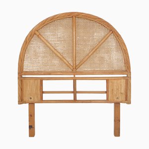 Mid-Century Rattan Kopfteil, 1970er