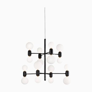 Schwarze Aballs Chandelier 8 Hängelampe von Jaime Hayon für Parachilna