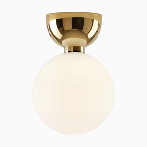 Aballs a II Pe Golden Wall Lamp by Jaime Hayon for Parachilna