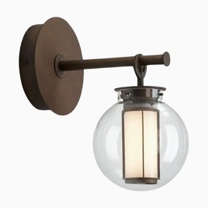 Bai a Di Di Bronze-Transparent Glass Wall Lamp by Neri and Hu for Parachilna