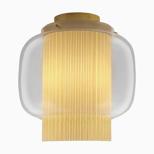 Manila C Gr Goldene Matte Celling Lampe von Sebastian Herkner für Parachilna