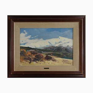 José Luis Casañé Puig, Sierra Nevada Landscape, Oil on Canvas, Framed