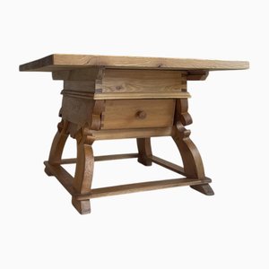Table de Ferme Antique en Bois Massif