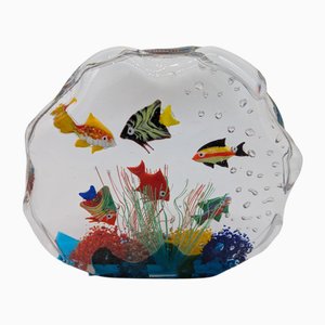 Aquarium Sculpture in Murano Glass, Murano, 1980s