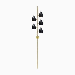 Italienische Mid-Century Wandlampe aus Messing, 1950er