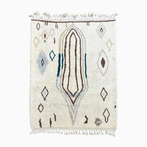 Handmade Moroccan Beni Ourain Wool Rug, 1990s