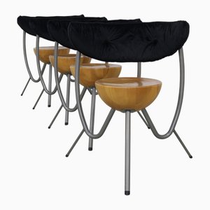 Vintage Esszimmerstühle von Rob Eckhardt, 1980er, 4er Set