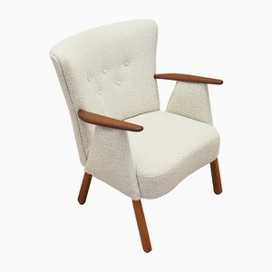 Danish Cream Armchair, 1970s