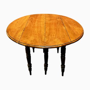 Table à Lattes en Noyer National, Italie, Fin 19ème Siècle