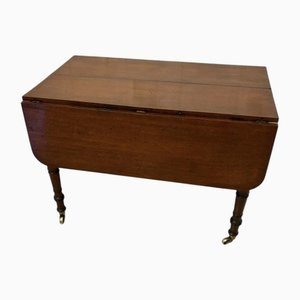 Antique George III Mahogany Extendable 8-Seater Pembroke Dining Table, 1800s