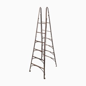 Industrial French Metal Ladder, 1890s