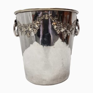 Vinoteca francesa bañada en plata, década de 1800