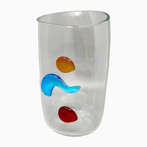 Vase en Verre par Alfredo Barbini, Italie, 1990s