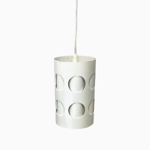 Lámpara colgante era espacial holandesa Mid-Century moderna perforada de Raak, años 60