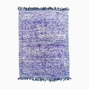 Modern Bright Purple Moroccan Rug, 1990s
