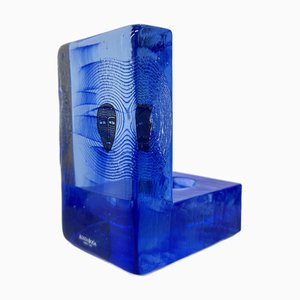 Vintage Starlight Art Glass Candleholder by Bertil Vallien for Kosta Boda, 1990s