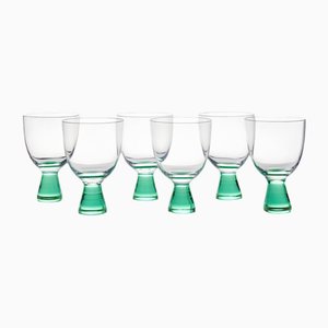 Verres à Martini en Cristal de Murano par Carlo Moretti, Set de 6