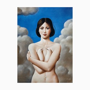 Rafal Olbinski, modelo A, 2020, Impresión Giclée