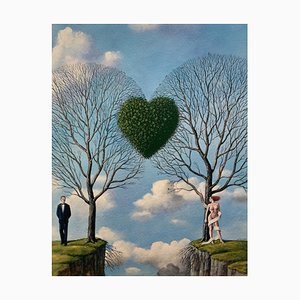 Rafal Olbinski, Apollo y Daphne, 2020, Impresión Giclée