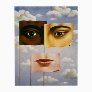 Rafal Olbinski, Rostro, 2020, Impresión Giclée