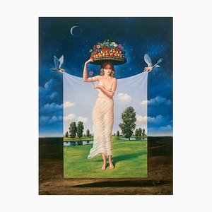 Rafal Olbinski, Primavera, 2020, Giclée Print