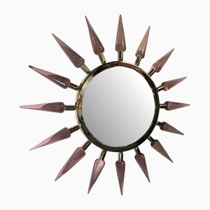 Murano Glass Mirror attributed to Gino Cenedese, 1980s