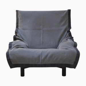 Italian Sindbad Lounge Armchair attributed to Vico Magistretti for Cassina, 1981
