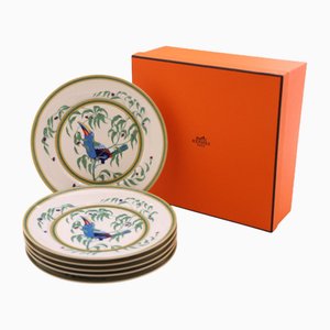 Assiettes de Table The Toucans par Hermès, 1920s, Set de 6