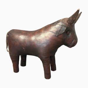 Vintage Leather Bull attributed to Dimitri Omersa for Liberty London, 1965