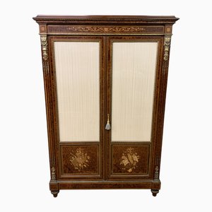 Bibliothèque 19ème Siècle en Acajou Marqueté et Amboine, France, 1880s