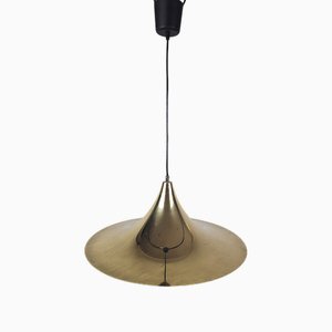 Lampe à Suspension Dorée, 1970s