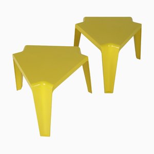 Space Age Yellow Side Table by Helmut Bätzner for Bofinger, GRP, 1973